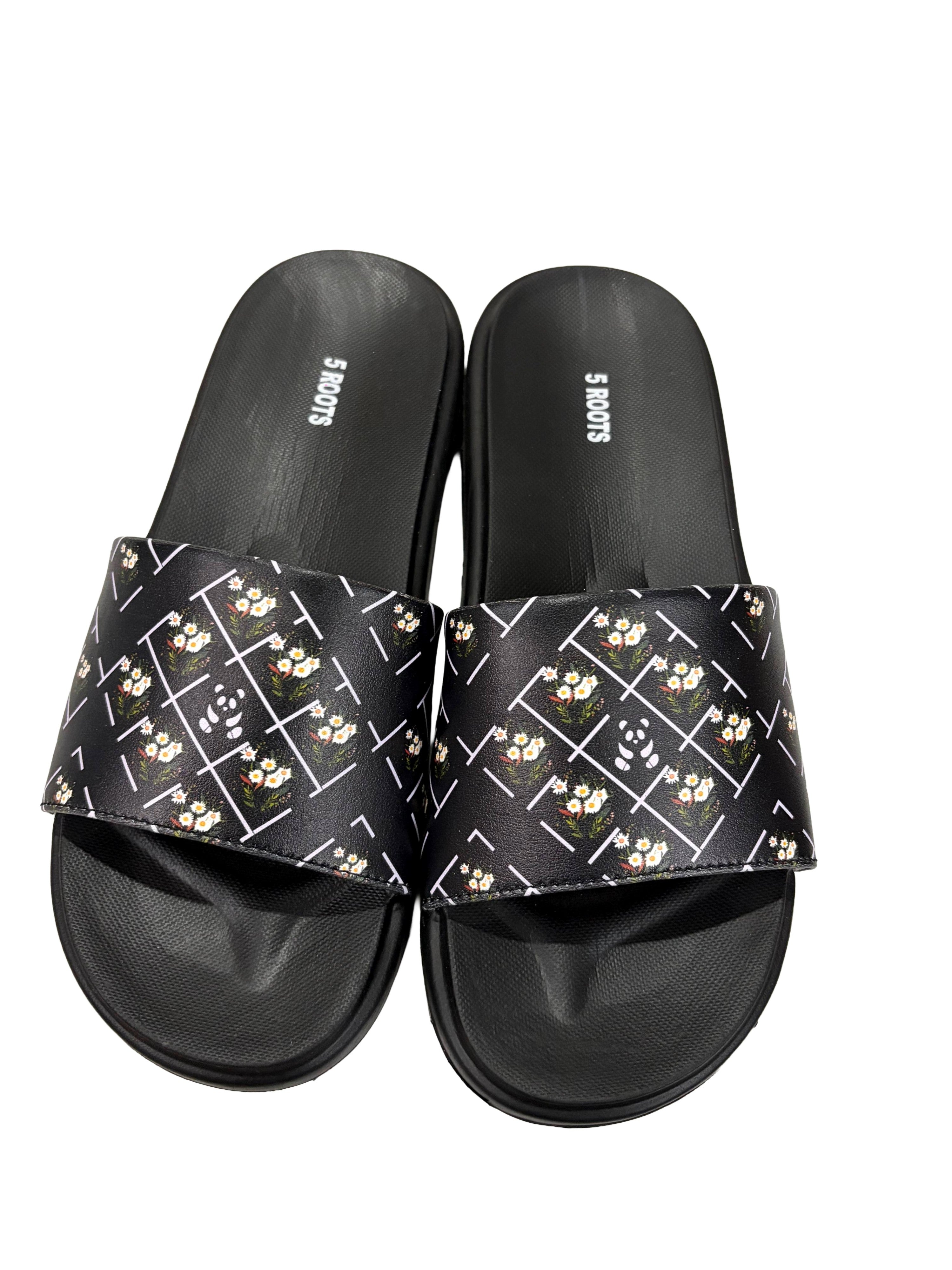 5 ROOTS WOMEN FLOWERS PRINTED SLIDES