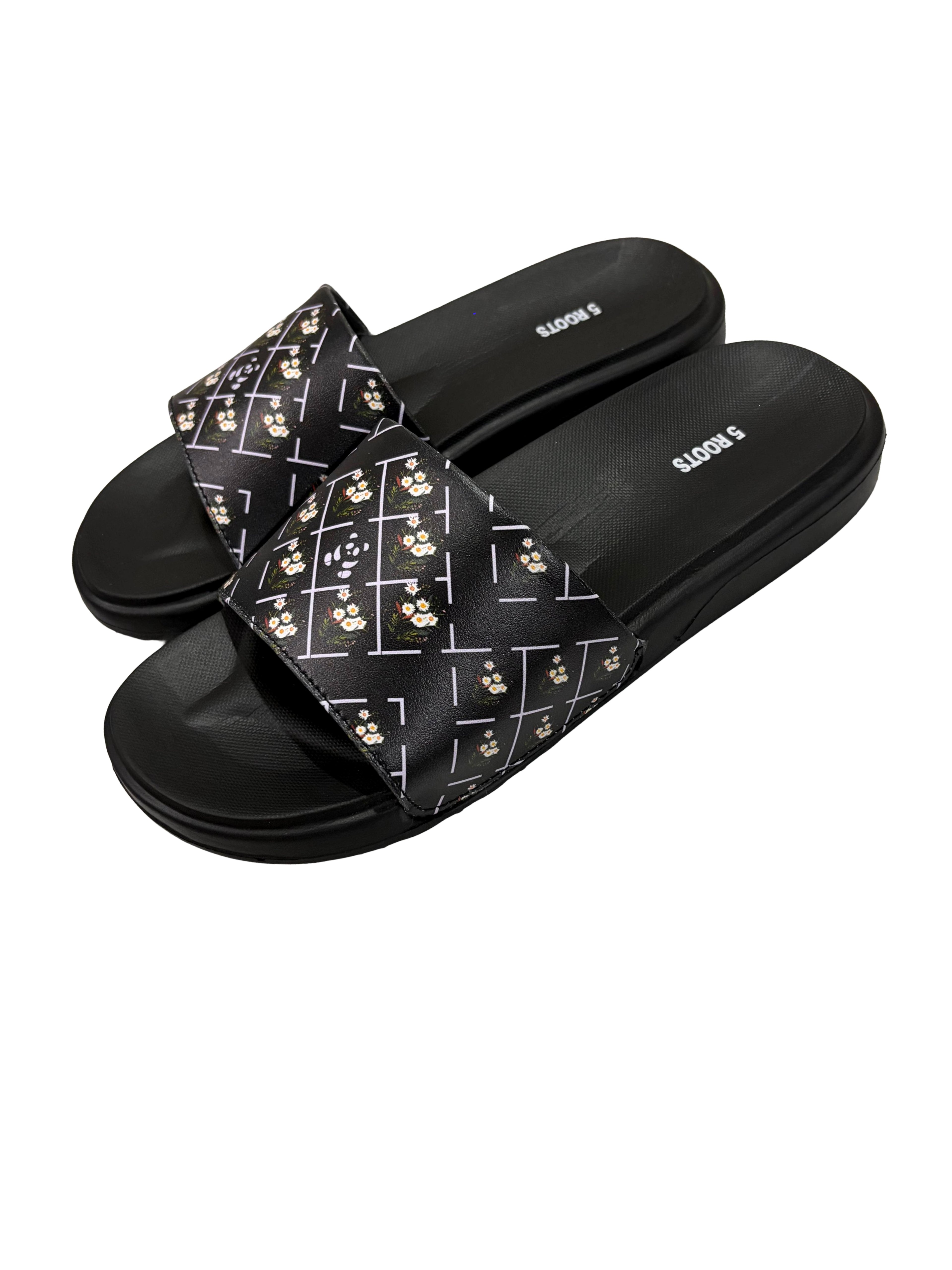 5 ROOTS WOMEN FLOWERS PRINTED SLIDES