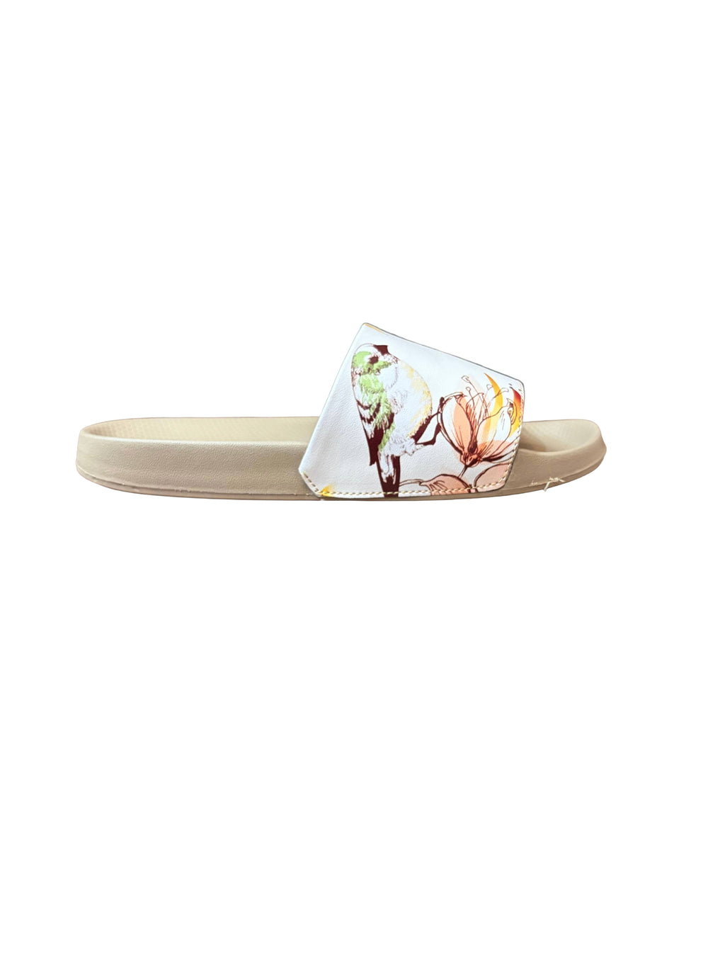 5 ROOTS WOMEN FLORAL SLIDES