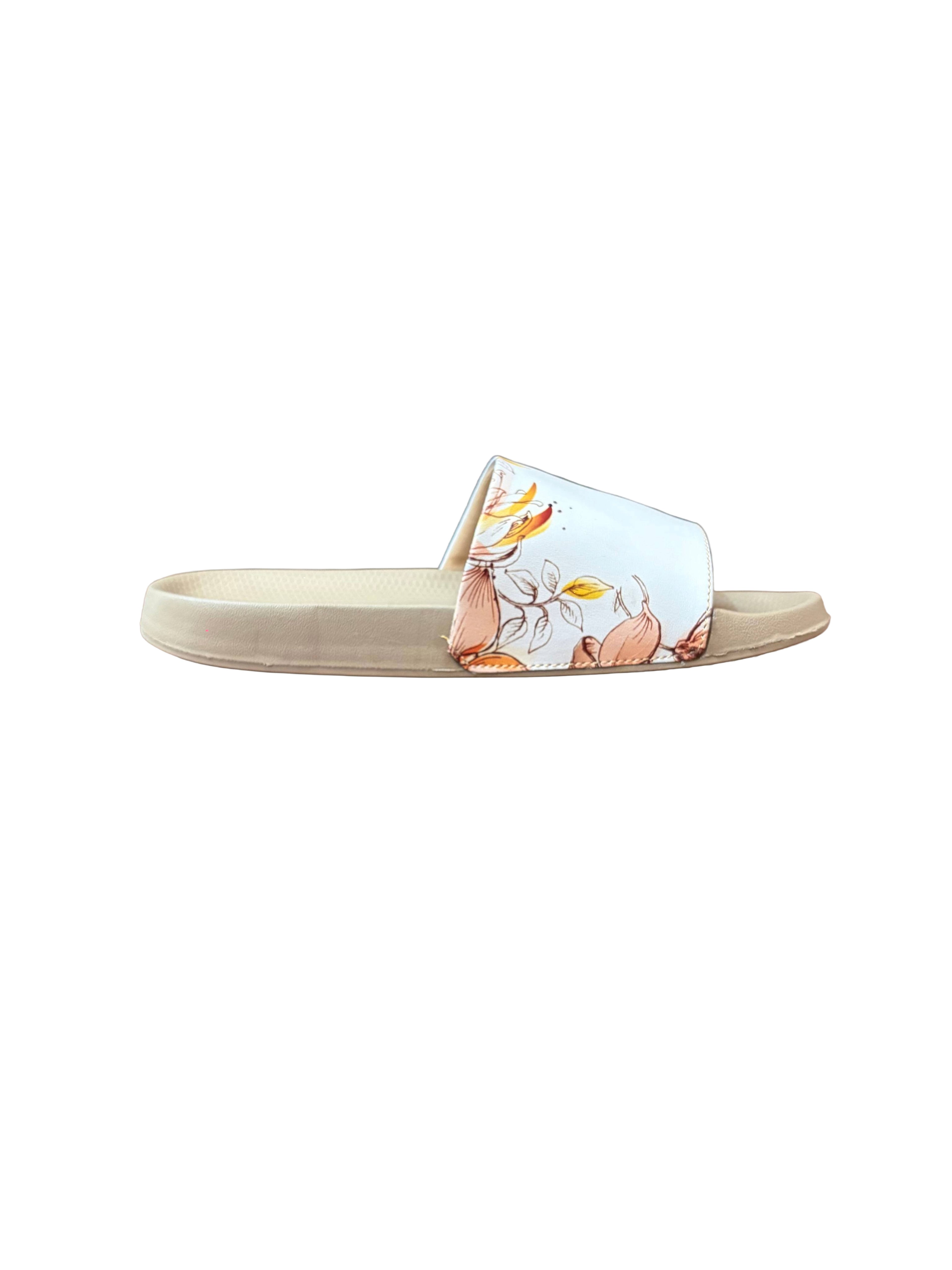 5 ROOTS WOMEN FLORAL SLIDES